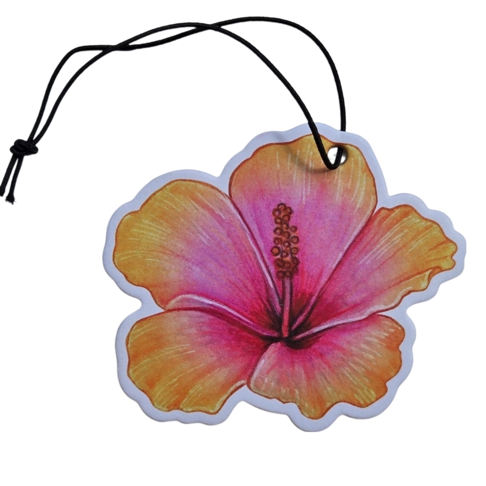 Hibiscus Flower Car Air Freshener